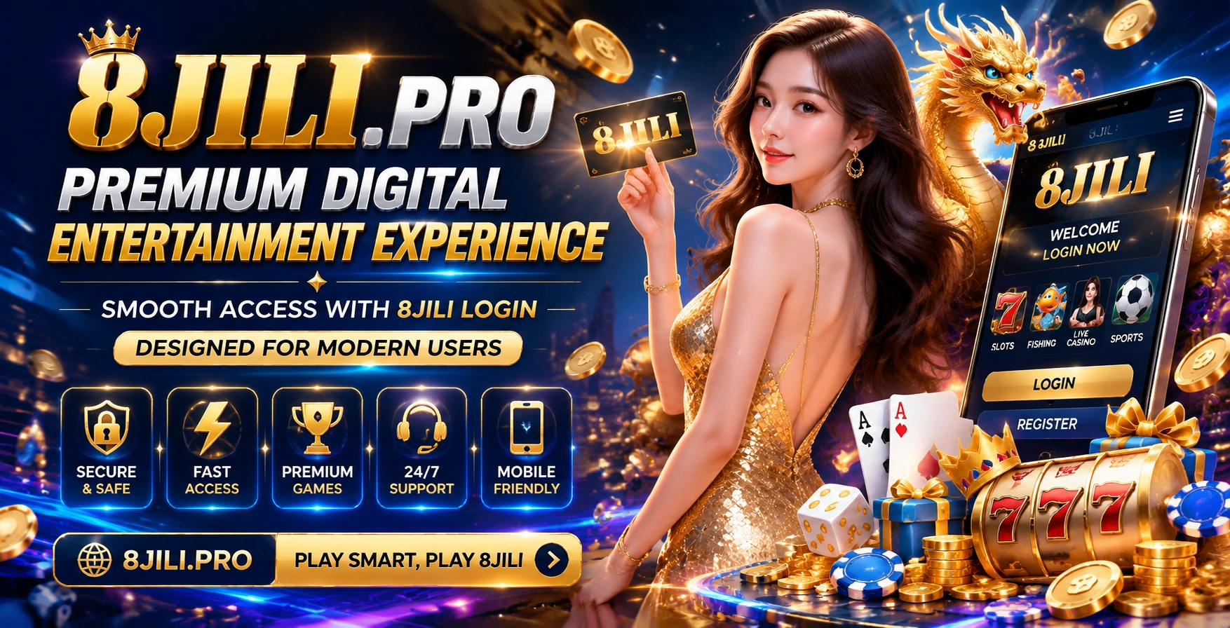 8JILI Philippines homepage visual
